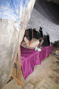 Chinese village girl torn up